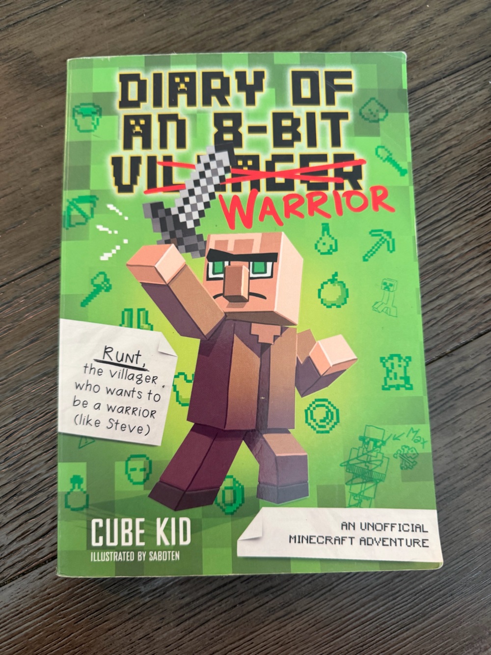 Diary of an 8-Bit Warrior - Green Kids Book